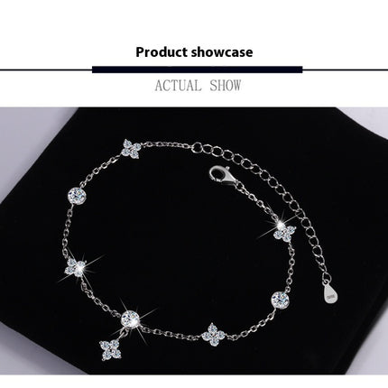 S925 Silver-plated Platinum Moissanite Bracelet