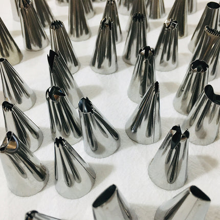 Squeeze Flower Cream Stainless Steel Diy Baking Seamless Puff Piping Nozzle