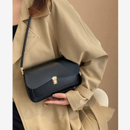 One Shoulder Solid Color Simple Bag Women
