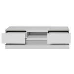 Télévision moderne blanche de 51,18 pouces de la marque eprolo, avec écran large et design épuré.