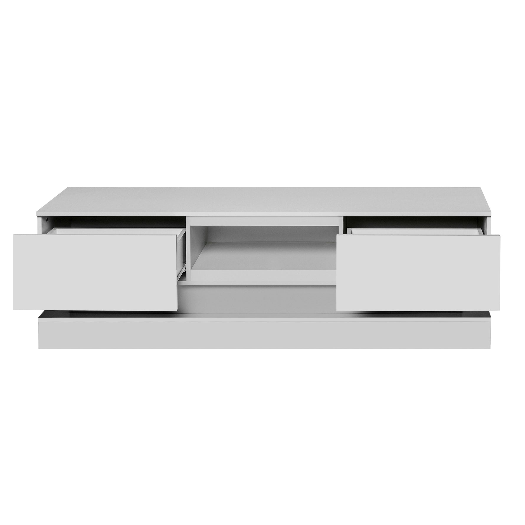 Télévision moderne blanche de 51,18 pouces de la marque eprolo, avec écran large et design épuré.