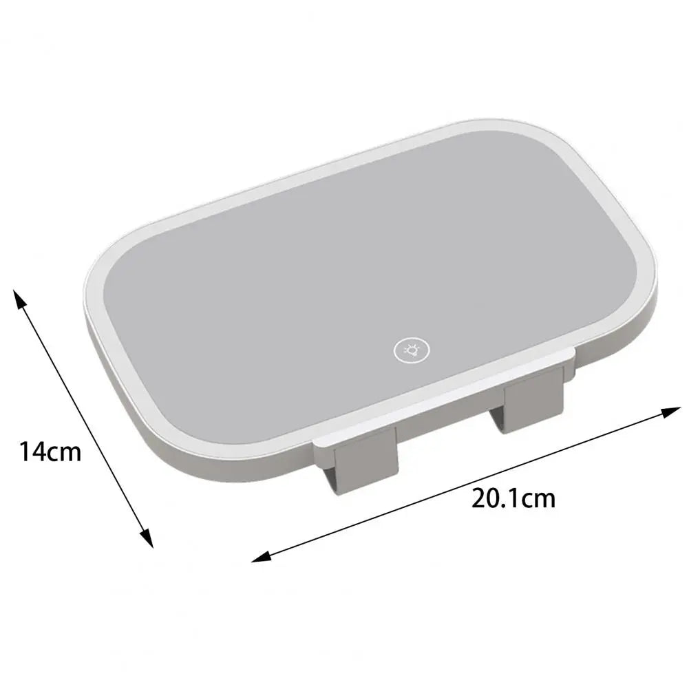 Miroir de visière de voiture eprolo avec LED, grand écran de 7,8 pouces pour intérieur de véhicule, miroir compact et lumineux