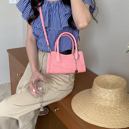 New Minority Fashion Square Solid Color Casual Shoulder Messenger Bag For Women