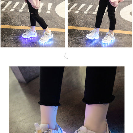Colorful Children's Luminous Shoes, Girls' Luminous Shoes, Boys' Luminous Shoes