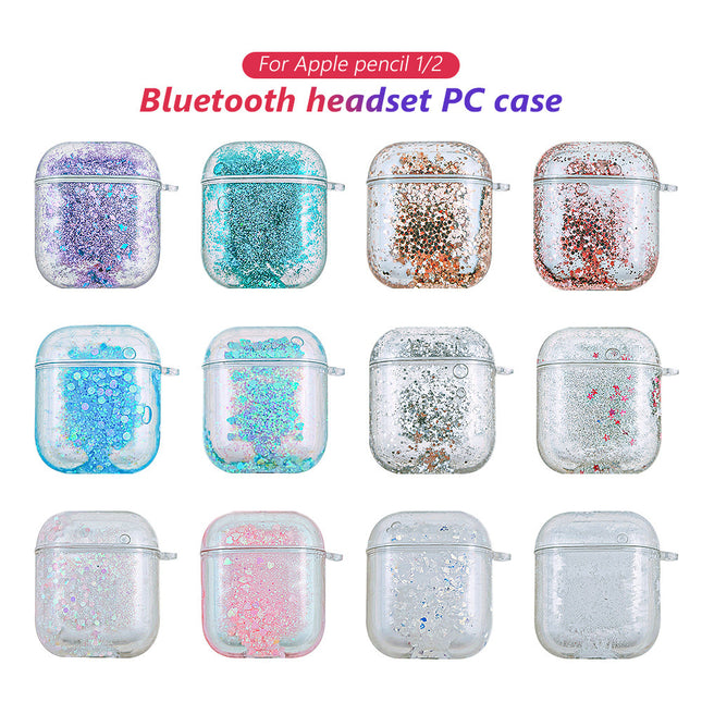 Bluetooth Liquid Quicksand Earphone Case Protection
