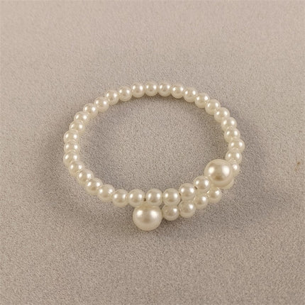 Cross Pendant Double-layer Bracelet Personality Ball Bead Chain Love Cut Black