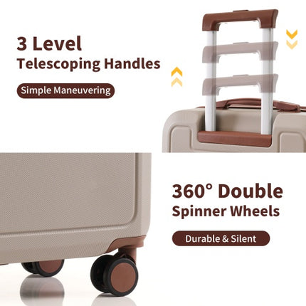 4 Piece Luggage Set With Compression Packing Cubes For Suitcase Expanable Spinner Wheels Lightweight Suitcase With TSA Lock 16 IN 20IN 24IN 28IN