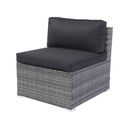 7-Piece Patio Set W Retractable Canopy   Wicker Rattan Sectional Sofa