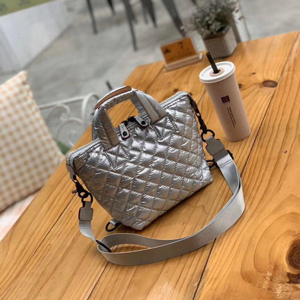 Diamond Ultra-light Space Cotton Textured Nylon Cloth Fashion Casual Portable Shoulder Messenger Bag