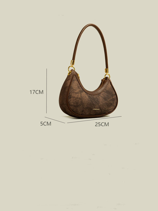 Middle Aged Niche Texture Shoulder Bag