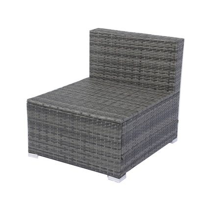 7-Piece Patio Set W Retractable Canopy   Wicker Rattan Sectional Sofa