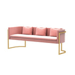 Canapé de bureau Novah, zone de repos simple et moderne pour salon d'accueil, avec assise confortable et design épuré.