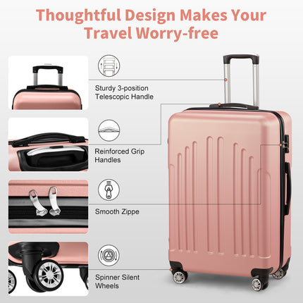 Three In One ABS PC Suitcase 20in 24in 28in Suitcase