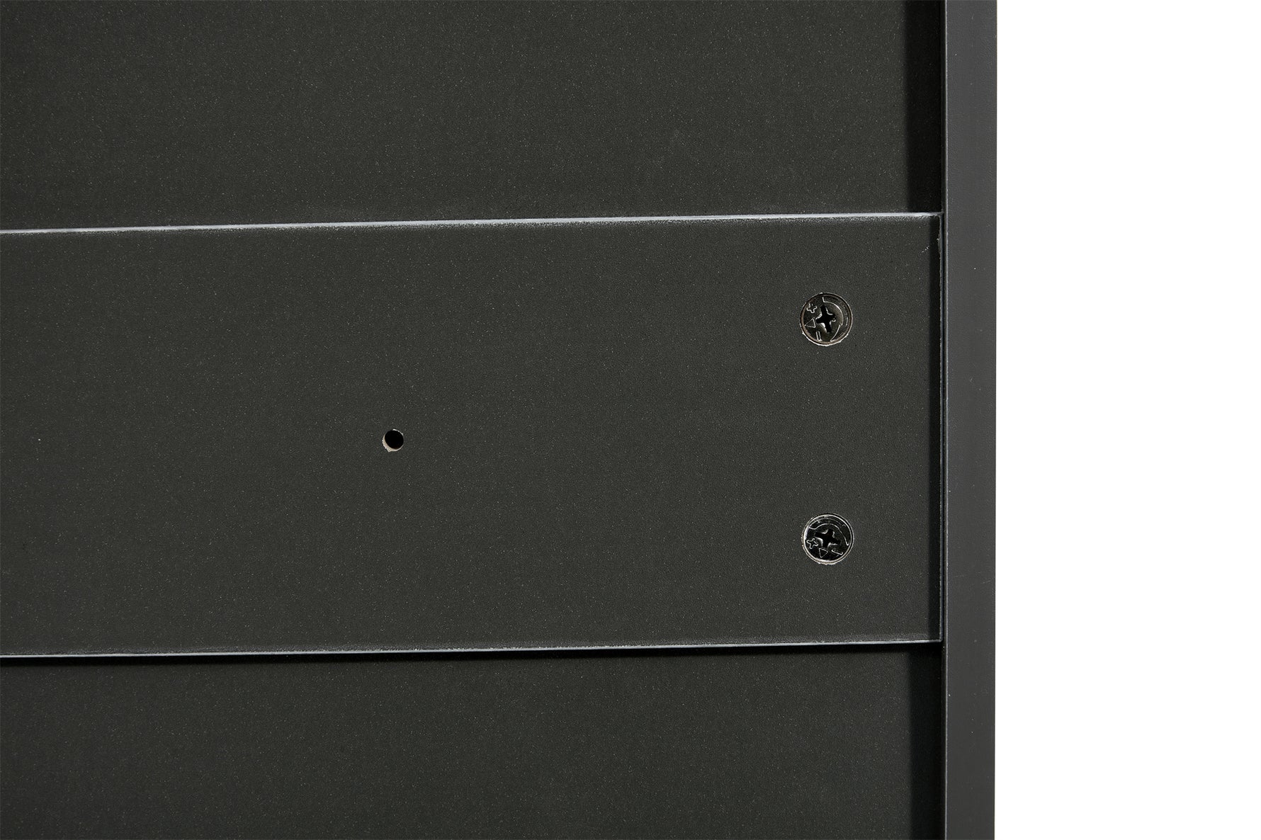 Armoire à chaussures grise eprolo avec étagères de rangement pour chaussures dans un intérieur moderne.