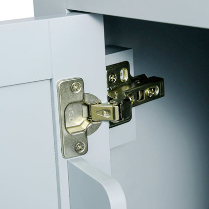 Kitchen Cart With Rubberwood Drop-Leaf Countertop, Cabinet, Storage Racks