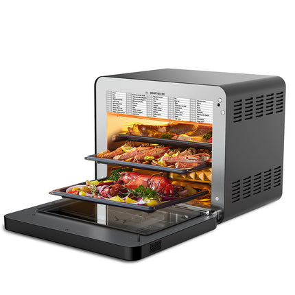 Geek Chef Steam Air Fryer Toast Oven Combo, 26 QT Steam Convection Oven Countertop, 50 Cooking Presets, With 6 Slice Toast, 12 In Pizza, Black Stainless Steel. Prohibited From Listing On Amazon