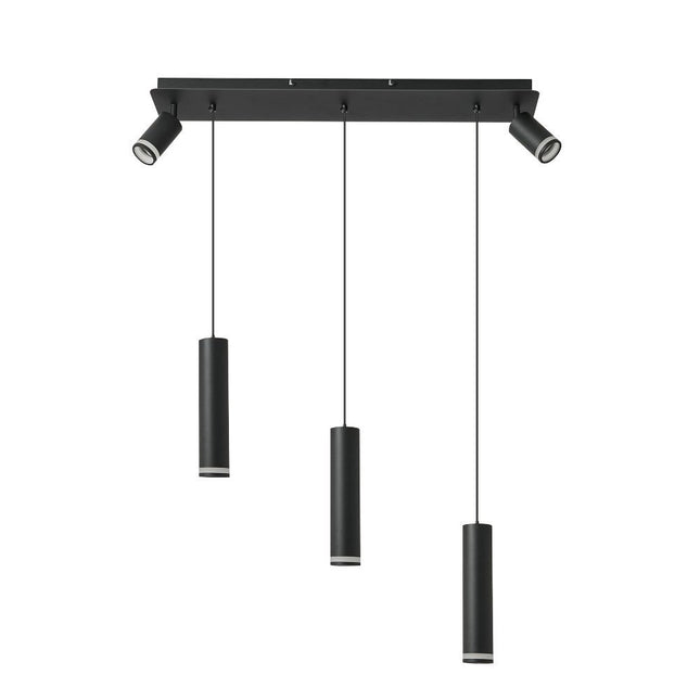 Angelina 5 - Light Cylinder Kitchen Island Pendant No Bulb