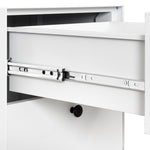 Meuble de nuit moderne en acier pour salon et chambre, cabinet de rangement eprolo avec portes et espace de stockage.