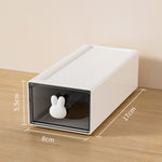 Boîte de rangement en plastique eprolo avec tiroirs, grande capacité, idéale pour organiser un bureau ou un espace de travail.
