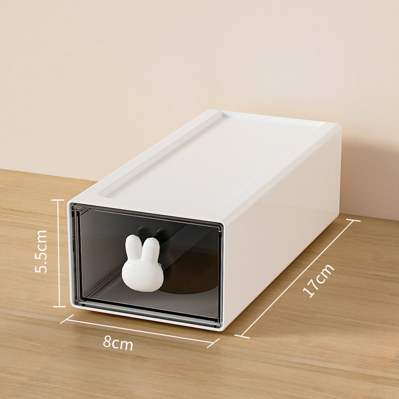 Boîte de rangement en plastique eprolo avec tiroirs, grande capacité, idéale pour organiser un bureau ou un espace de travail.