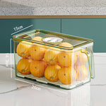 Boîte de rangement pour réfrigérateur eprolo avec poignée, boîte alimentaire hermétique, empilable, pour stockage domestique.