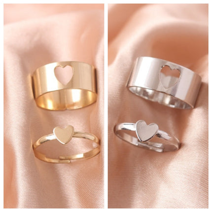 Ring Set Creative Personality Butterfly Punk Couple