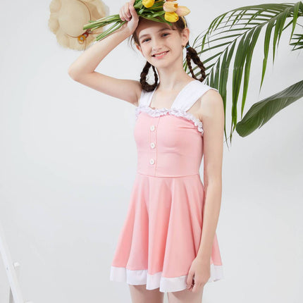 Cool Little  Girls Leisure Hot Spring Swimsuit