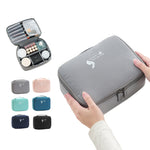 Trousse de voyage eprolo, sac de rangement carré portable pour cosmétiques et articles de toilette, design pratique et compact