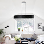 Lustre moderne en cristal de la marque eprolo, avec plusieurs branches et pendentifs en cristal brillant pour une décoration élégante.