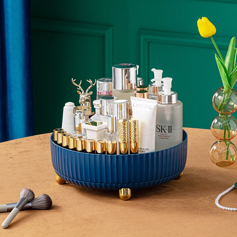 Plateau tournant de rangement multifonctionnel eprolo, petit support rotatif pour organiser divers objets.