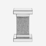 Miroir carré argenté de 11,8 pouces de la marque eprolo, reflet élégant avec cadre en acier inoxydable.