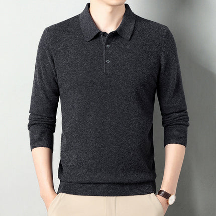 Winter Wool Lapel Long Sleeve Men