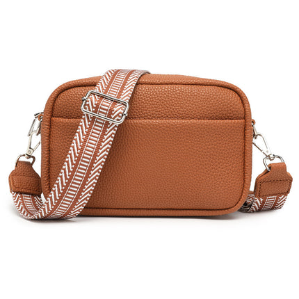 Wide Shoulder Strap Crossbody Bag