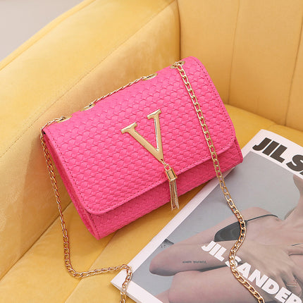 Women's Plaid Tassel Large Capacity Fashion Messenger Bag