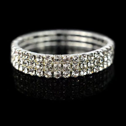 Versatile Diamond Full Diamond Elastic Bracelet