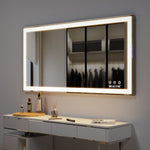 Miroir de maquillage LED pour salle de bain de 48x24 pouces, miroir lumineux moderne de la marque eprolo.