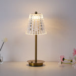 Lampe de table moderne en métal avec cristaux, lampe tactile pour chambre ou bar, ambiance romantique et créative de la marque eprolo