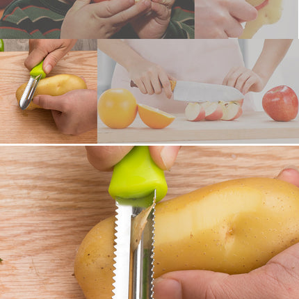 Peeler Dual-purpose Peeler Fruit Vegetable Potato Peeler Kitchenware Household Paring Knife Multi-purpose Stainless Steel Scales Scraper