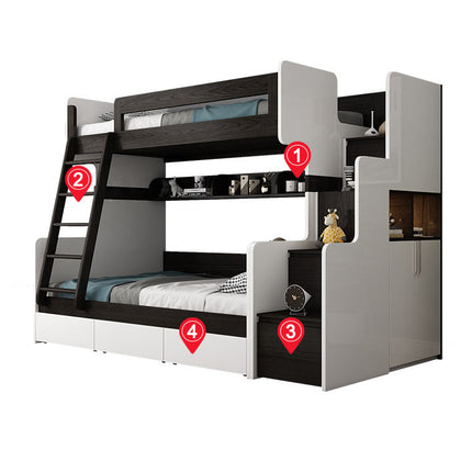 Simple Multi-function High And Low Bed Double Bed