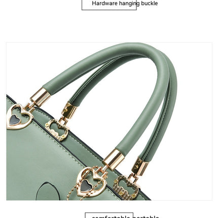 European American Fashion Floral Print Decorative Women's Shoulder Crossbody Handbag