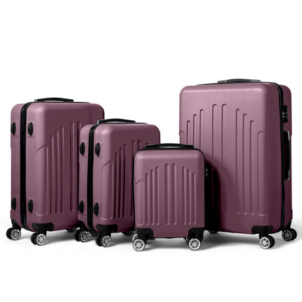 Vertical Striped Four In One Suitcase