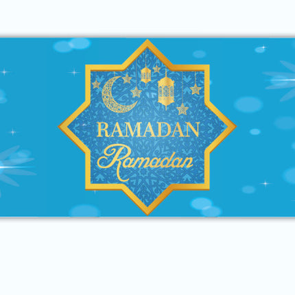 Home Muslim Ramadan Decorative Cloth Table Flag