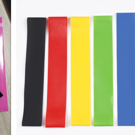 5 Level Resistance Rubber Bands Yoga Training Elastic Bands