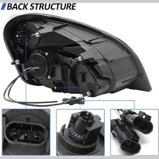 LED Headlight Assembly For Freightliner Cascadia 2008-2017