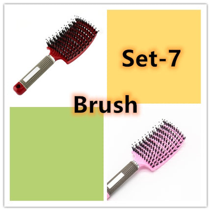 Hairbrush Anti Klit Brushy Haarborstel Women Detangler Hair Brush Bristle Nylon Scalp Massage  Teaser Hair Brush Comb - Novah