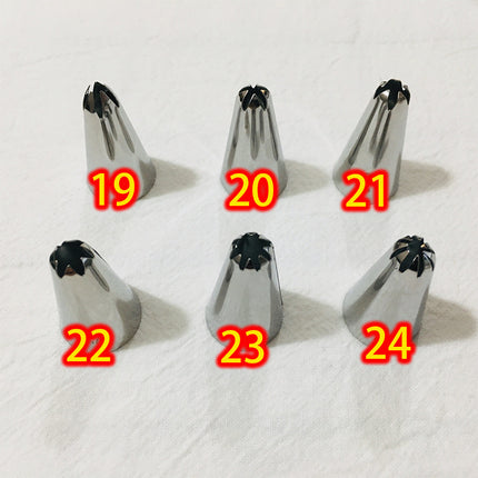 Squeeze Flower Cream Stainless Steel Diy Baking Seamless Puff Piping Nozzle