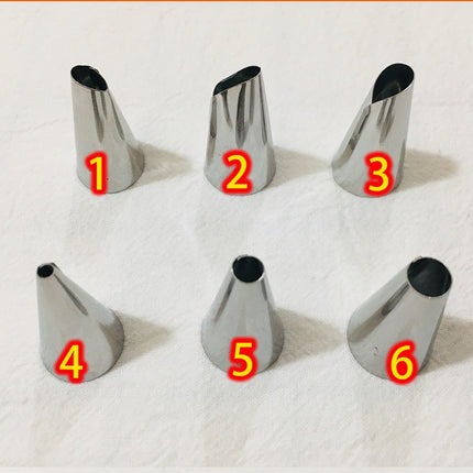 Squeeze Flower Cream Stainless Steel Diy Baking Seamless Puff Piping Nozzle