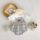 Bear Plaid Two Piece Set / 66cm