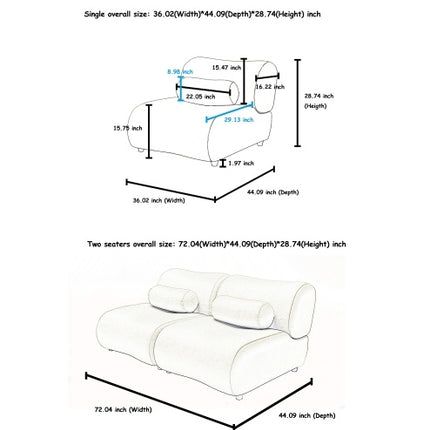 Contemporary Green Modular Sofa With Plush Chenille Upholstery - 3-Seat Sectional With Deep Seating & Soft Backrest - Perfect For Living Room Decor