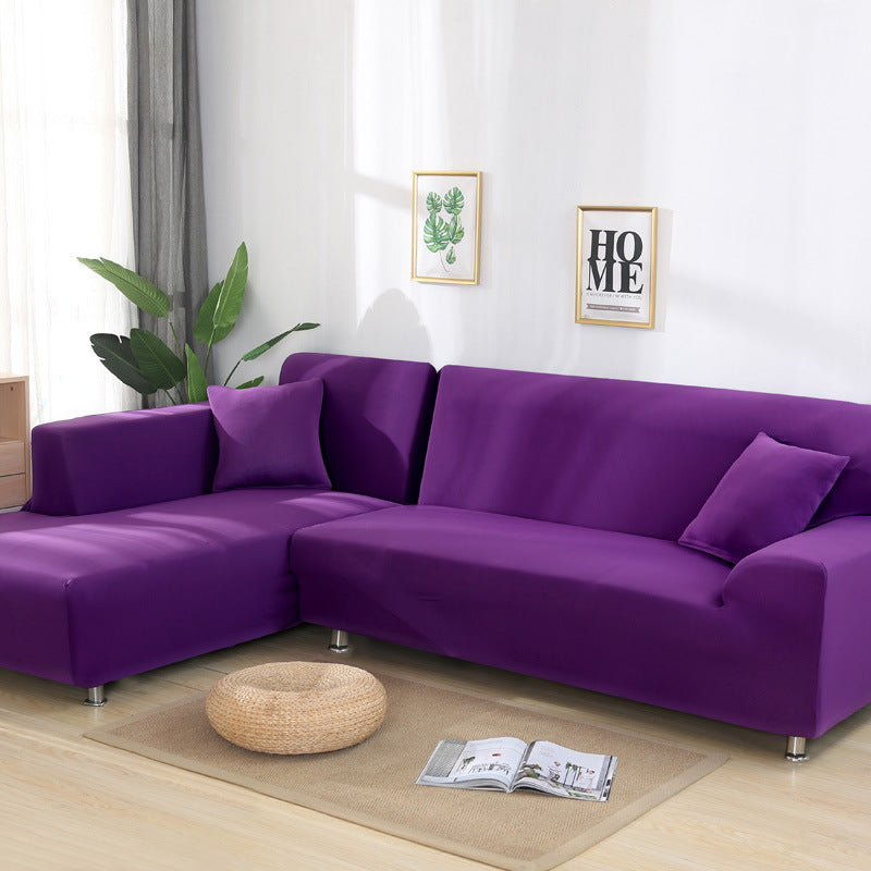 Housse de canapé en tissu élastique de couleur unie, couverture complète pour sofa, avec coussin de canapé, marque eprolo